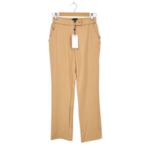 Universal Standard Woven Cigarette Tapered Pant Ice Coffee Size 4XS 0/00 NWT